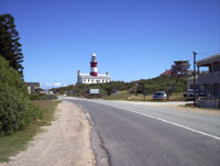 Looking towards the Light House in Cape L'Agulhas