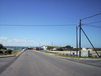 Looking down the Harbour Road towards the Harbour