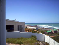 The sea from the balcony looking east