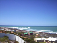 The sea from the balcony looking east